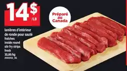Maxi LANIÈRES D'INTÉRIEUR DE RONDE POUR SAUTÉ | INSIDE ROUND STIR FRY STRIPS offer