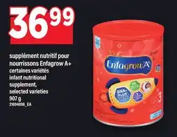Maxi SUPPLÉMENT NUTRITIF POUR NOURRISSONS ENFAGROW A+ | INFANT NUTRITIONAL SUPPLEMENT, 907 g offer