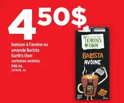 Maxi BOISSON À L'AVOINE OU AMANDE BARISTA offer