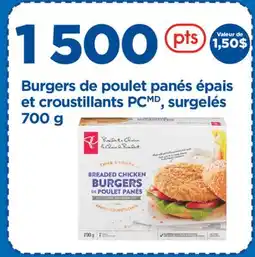 Maxi BURGERS DE POULET PANÉS ÉPAIS ET CROUSTILLANTS PC, SURGELÉS offer