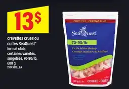 Maxi CREVETTES CRUES OU CUITES SEAQUEST , 70-90/lb offer