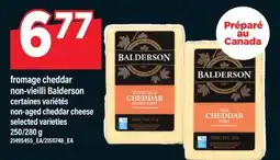 Maxi FROMAGE CHEDDAR NON-VIEILLI BALDERSON | NON-AGED CHEDDAR CHEESE, 250/280 G offer