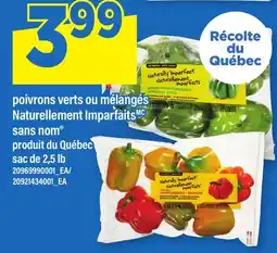 Maxi POIVRONS VERTS OU MÉLANGÉS NATURELLEMENT IMPARFAITS SANS NOM , SAC DE 2,5 LB offer