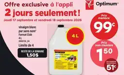 Maxi VINAIGRE BLANC PUR SANS NOM | PURE WHITE VINEGAR offer