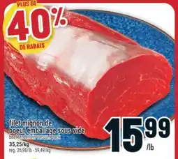 Marché Adonis filet mignon de bœuf emballage sous vide offer