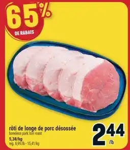 Marché Adonis rôti de longe de porc désossée offer