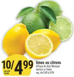 Marché Adonis LIMES OU CITRONS | LEMONS OR LIMES offer