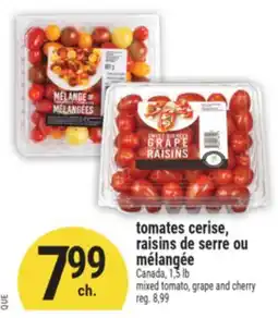 Marché Adonis tomates cerise, raisins de serre ou mélangée offer