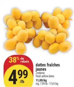 Marché Adonis DATTES FRAÎCHES JAUNES | FRESH YELLOW DATES offer