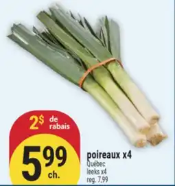 Marché Adonis poireaux x4 | leeks x4 offer