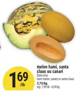 Marché Adonis melon hami, santa claus ou canari offer