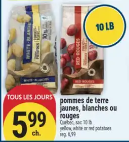 Marché Adonis pommes de terre jaunes, blanches ou rouges offer