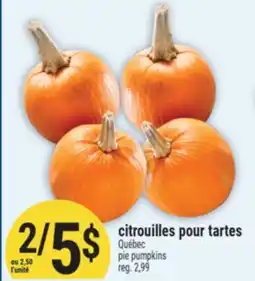 Marché Adonis CITROUILLES POUR TARTES | PIE PUMPKINS offer