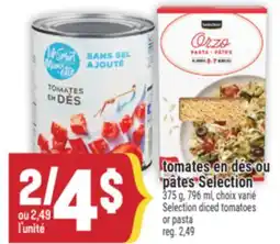 Marché Adonis TOMATES EN DÉS OU PÂTES SELECTION | SELECTION DICED TOMATOES offer