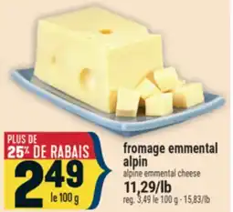 Marché Adonis fromage emmental alpin offer