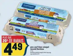 Marché Adonis gros oeuf blanc omega3 coconid Burnbrae | Burnbrae nestlaid omega3 white large egg offer
