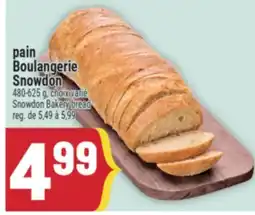 Marché Adonis pain Boulangerie Snowdon | Snowdon Bakery bread offer