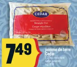 Marché Adonis POMME DE TERRE CEDAR | CEDAR POTATOES offer