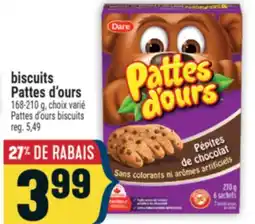 Marché Adonis biscuits Pattes d'ours | Pattes d'ours biscuits offer