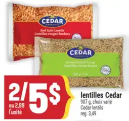 Marché Adonis lentilles Cedar offer
