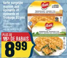 Marché Adonis tarte surgelée maison aux épinards et fromage Elzymi offer