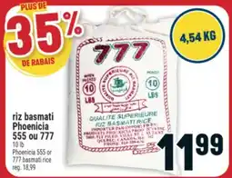 Marché Adonis riz basmati Phoenicia 555 ou 777 offer