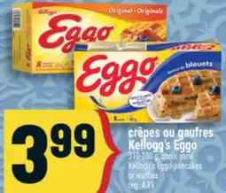 Marché Adonis CRÊPES OU GAUFRES KELLOGG'S EGGO | KELLOGG'S EGGO CREPES OR WAFFLES offer