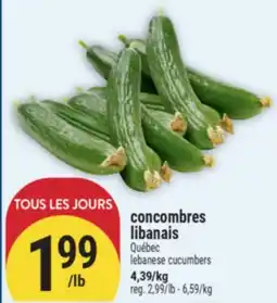 Marché Adonis CONCOMBRES LIBANAIS | LEBANESE CUCUMBERS offer
