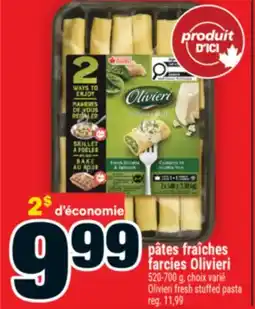Super C pâtes fraîches farcies Olivieri | Olivieri fresh stuffed pasta offer