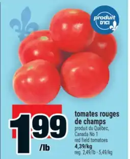 Super C tomates rouges de champs | red field tomatoes offer