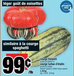 Super C courge Stripetti, courge turban d'Aladin | Stripetti squash or Aladin turban squash offer