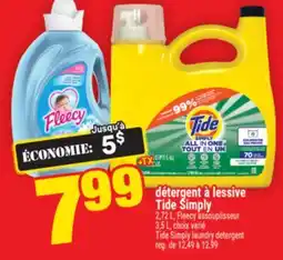 Super C détergent à lessive Tide Simply | Tide Simply laundry detergent offer