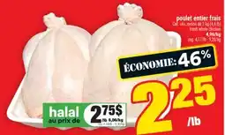 Super C poulet entier frais | fresh whole chicken offer