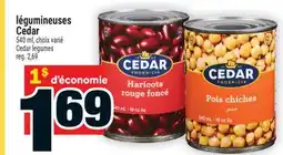 Super C légumineuses Cedar | Cedar legumes offer