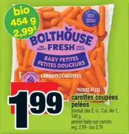 Super C carottes coupées pelées | peeled baby-cut carrots offer