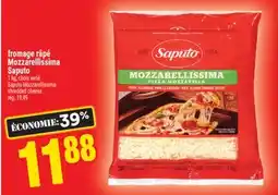 Super C fromage râpé Mozzarellissima Saputo | Saputo Mozzarellissima shredded cheese offer