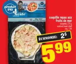 Super C coquille repas aux fruits de mer | seafood meal shell offer