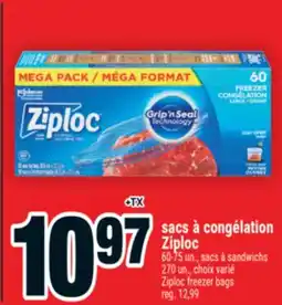 Super C sacs à congélation Ziploc | Ziploc freezer bags offer