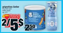 Super C grignotines Gerber | Gerber snacks offer