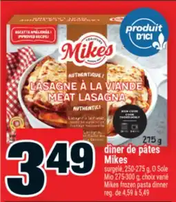 Super C dîner de pâtes Mikes | Mikes frozen pasta dinner offer