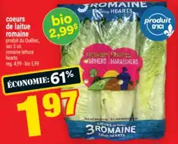 Super C coeurs de laitue romaine | romaine lettuce hearts offer