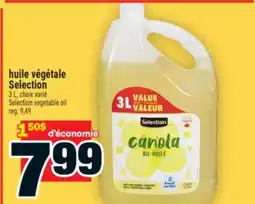 Super C huile végétale Selection | Selection vegetable oil offer