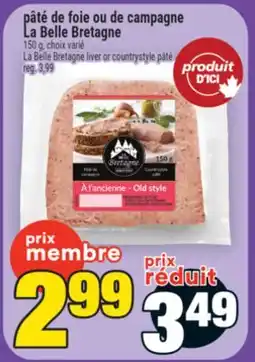 Super C pâté de foie ou de campagne LaBelleBretagne | La Belle Bretagne liver or countrystyle pâté offer