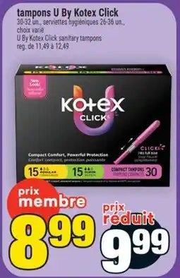 Super C tampons U By Kotex Click | U By Kotex Click sanitary tampons offer