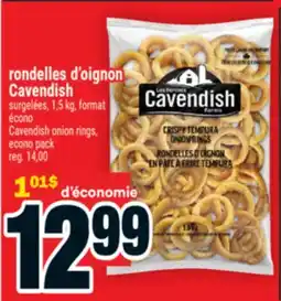 Super C rondelles d'oignon Cavendish | Cavendish onion rings offer