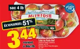 Super C pommes McIntosh, Lobo ou Paula Red | McIntosh, Lobo or Paula Red apples offer