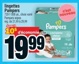 Super C lingettes Pampers | Pampers wipes offer