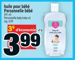 Super C Personnelle bébé huile pour bébé | Personnelle baby baby oil offer