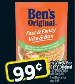 Super C riz Vite & Bon Ben's Original | Ben's Original Fast&Fancy rice offer