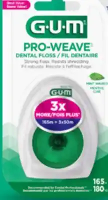 Familiprix GUM Butlerweave waxed dental floss Mint offer